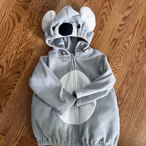 Carters 24M koala hoodie zip up